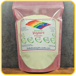 Natural Yogurt Powder - All-Natural Non-GMO Yogurt Powder - Make Homemade Yogurt -  Add To Baking Recipes, Chocolate, Muffins, Cakes, Dips