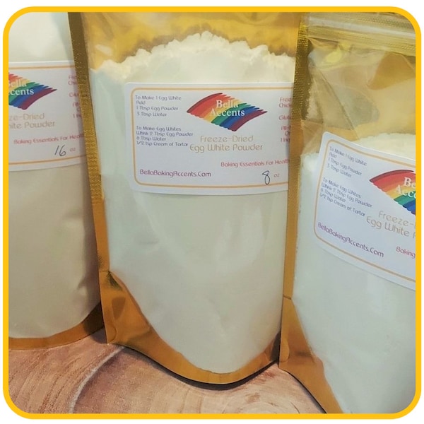 Organic Egg White Powder - All Natural Freeze-Dried Egg Whites -  Cooking, Baking, and Making Whipped Egg Whites - Natural Protein Powder