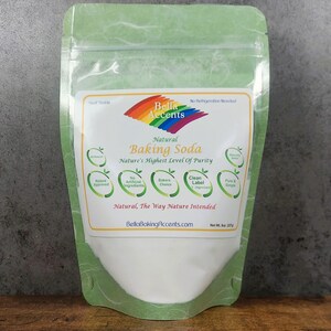 Bicarbonato de sodio puro y natural / Producto básico vegano de despensa, ingrediente de etiqueta limpia imagen 4