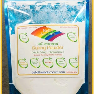 Double-Acting Baking Powder All Natural Aluminum Free Baking Powder Bread Baking Leavener Natural Deodorant Natural Laundry Whitener