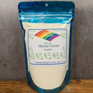 Bella Accents Organic Heavy Cream Powder Natural Organic Dairy Powders for cooking natural milk powder for baking organic coffee creamer natural creamer for tea
