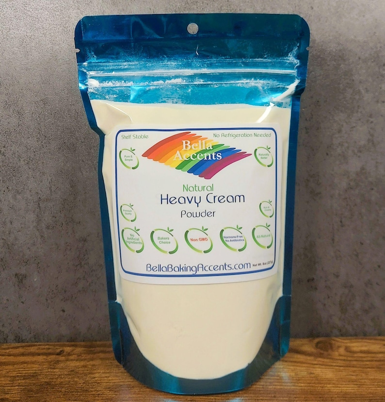 Bella Accents Organic Heavy Cream Powder Natural Organic Dairy Powders for cooking natural milk powder for baking organic coffee creamer natural creamer for tea
