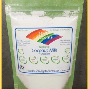 Creamy Coconut Milk Powder - All-Natural - 1 Ingredient - Perfect For Baking, Cooking, Protein Shakes, Curry - Use In Cosmetic Apps