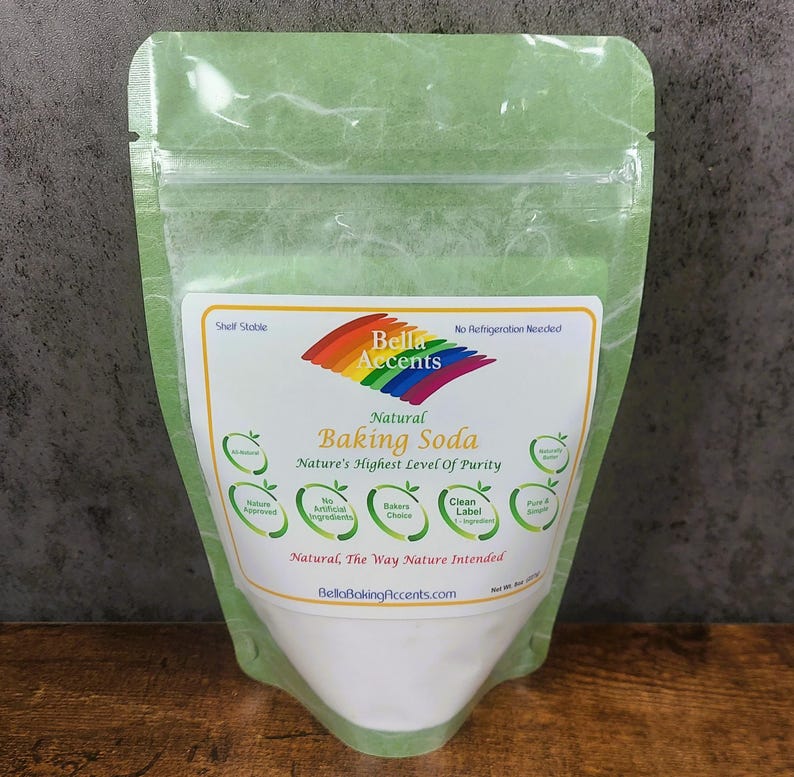 Bicarbonato de sodio puro y natural / Producto básico vegano de despensa, ingrediente de etiqueta limpia imagen 11