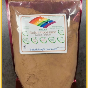 Natural Dutch Cocoa Powder - 20-22% High Fat - Dutch Processed For A Smooth, Mellow Flavor - Use In All Of Your Favorite Recipes
