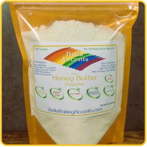 Natürliches Honig-Butterpulver - Ganz natürlicher Honig, ganz natürliche Butter - Zutaten - Für jedes Rezept, das Butter erfordert - Einfach zu machen