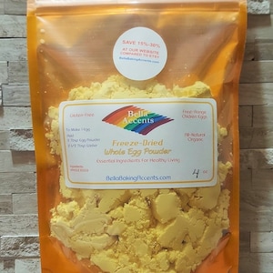 Whole Egg Powder Organic 1 Ingredient Eggs, Perfect Scrambled Eggs, Baking Recipes Cat Allergies, All-Natural Freeze-Dried Egg Powder image 8