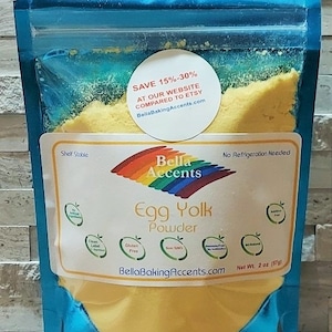 Organic Egg Yolk Powder - All-Natural Egg Yolk Powder - Free-Range Chicken Eggs - Cat Allergy Relief