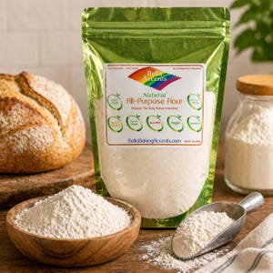 Natural Unbleached Unenriched All Purpose Flour Clean Label Baking Ingredient Soft Wheat Pantry Staple