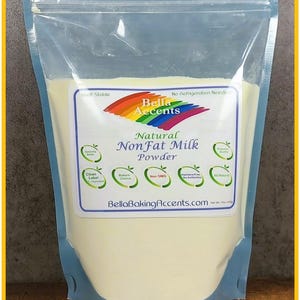 NonFat Milk Powder All-Natural, Hormone Free Dairy Powder - Natural Powdered Milk - Antibiotic-Free Natural Milk Powder