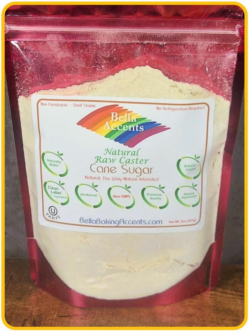 Raw Unrefined Natural Caster Sugar - Natural Turbinado Caster Sugar - Raw Sugars- Unrefined Organic Sugars