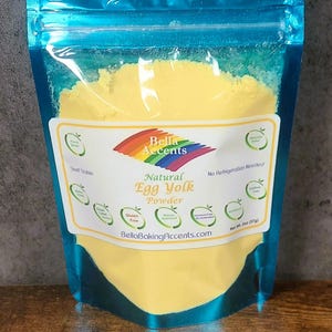 Natural Egg Yolk Powder - All-Natural - Cat Allergies - Use In Protein Powder, Baking Applications, Cooking, Single Ingredient Egg Yolks