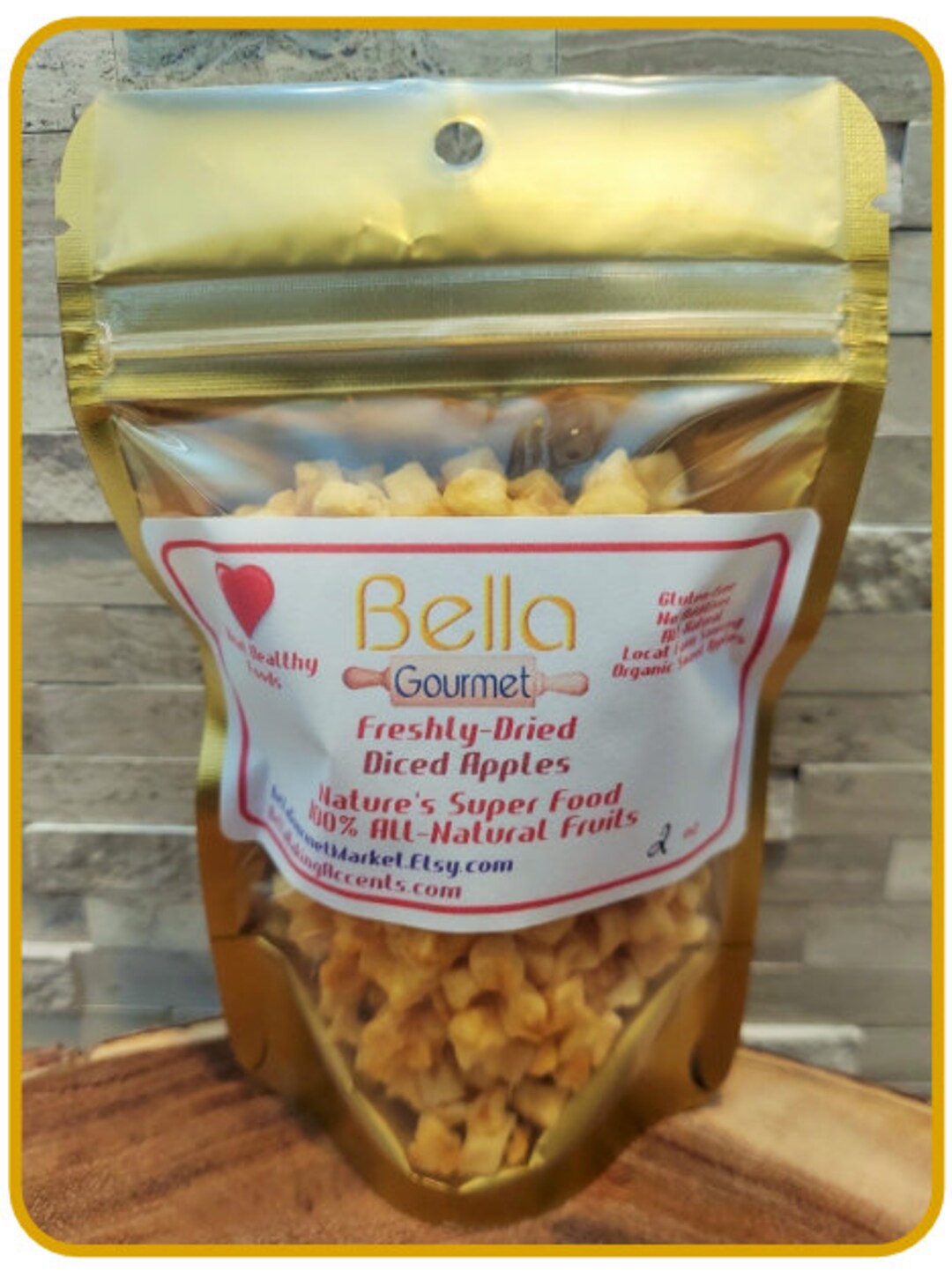 Fresh Dried Diced Apples Perfect Size for Adding to Any Recipe