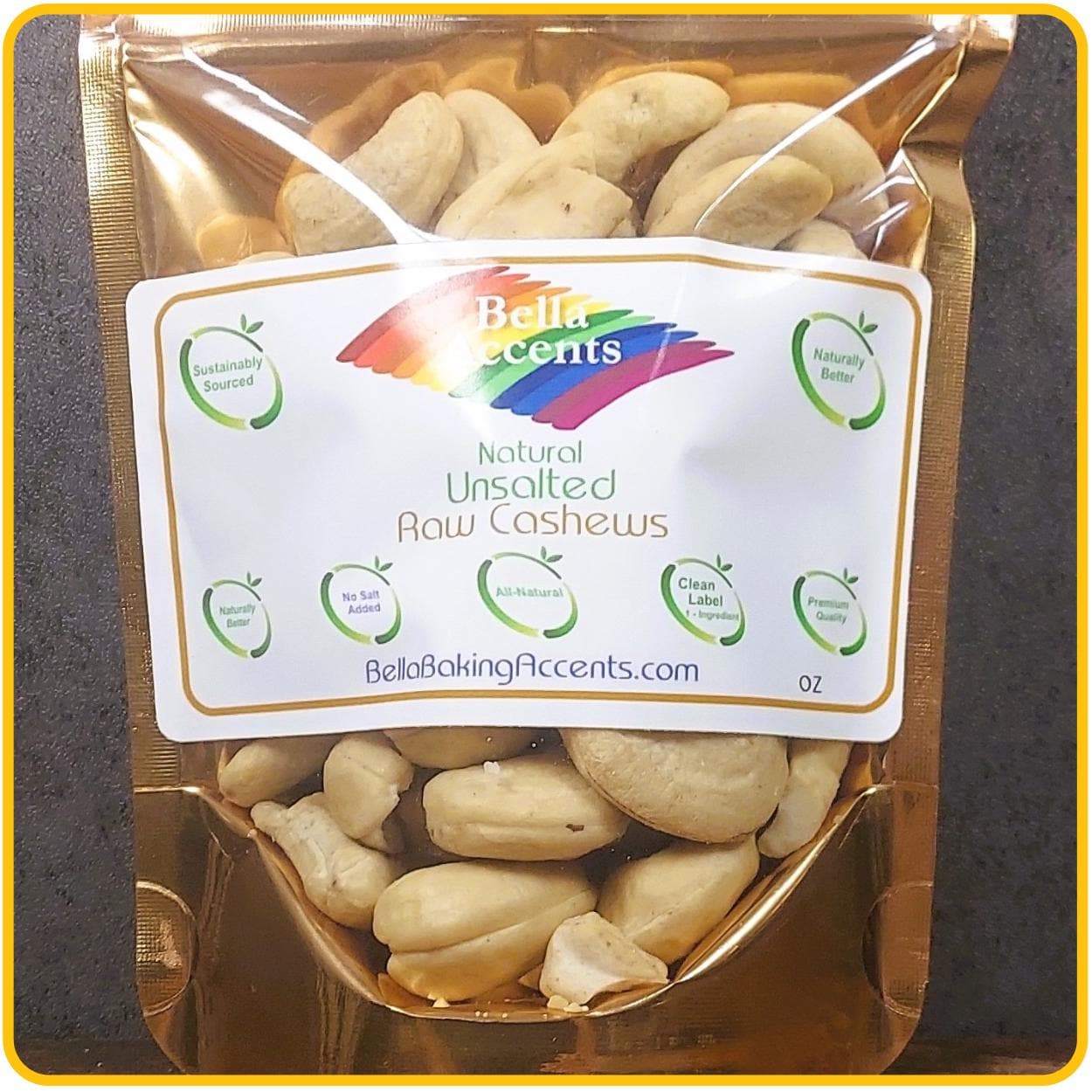 Raw Unsalted Cashews: All-Natural Nuts