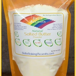 Real Natural Butter Powder Sweet Cream Freeze-Dried All Natural Cooking Ingredient Grass Fed Salted Butter For Natural Baking Ingredient