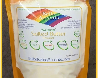 Real Natural Butter Powder Sweet Cream Freeze-Dried All Natural Cooking Ingredient Grass Fed Salted Butter For Natural Baking Ingredient