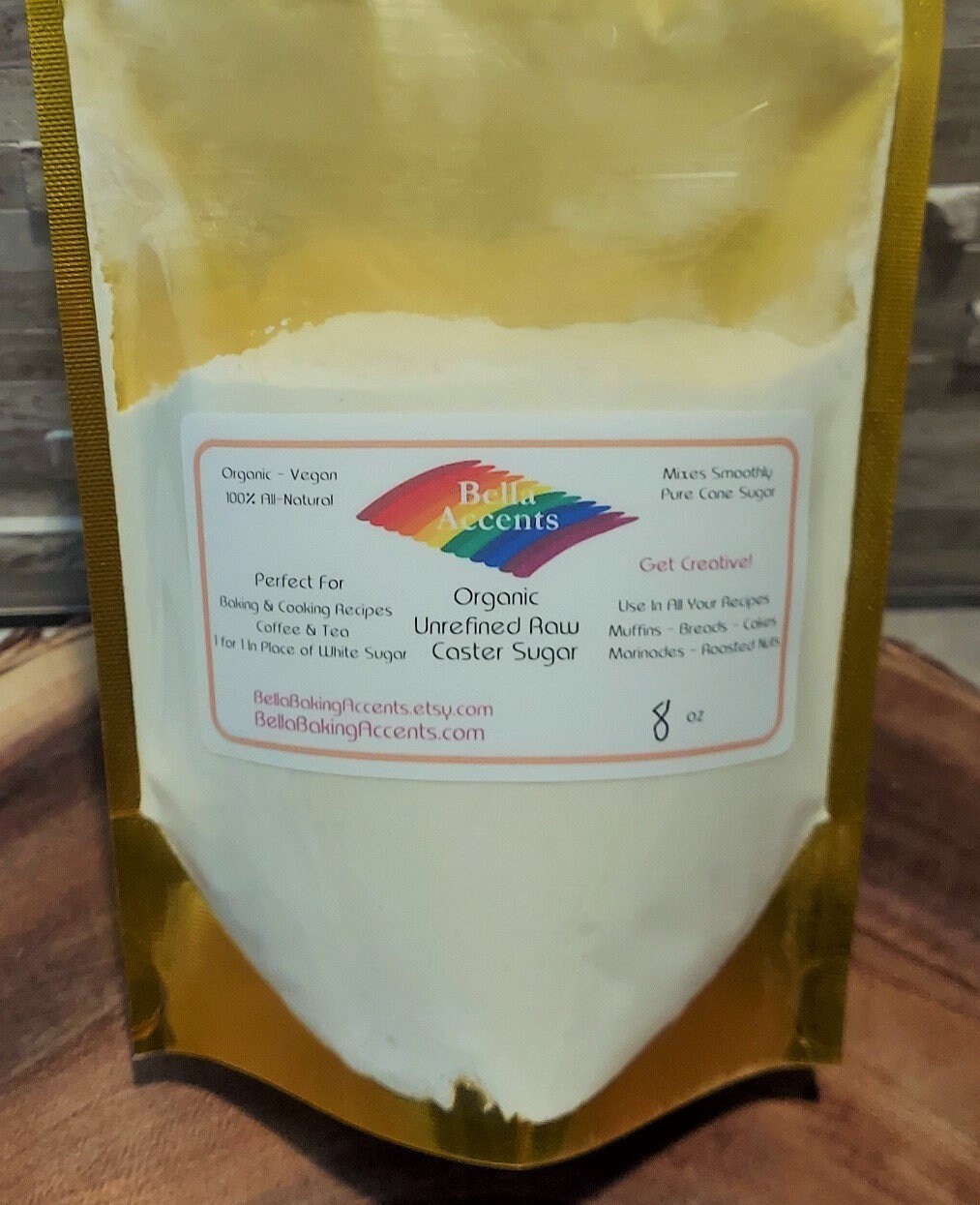 Unrefined Raw Caster Sugar Organic Raw Caster Sugar is Etsy