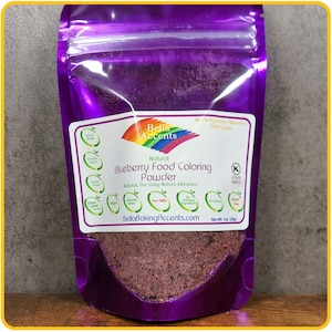 100% Natural Blueberry Food Coloring - All Natural Color and Flavor, Purple Coloring - Add Natural Flavor, Texture, and Coloring To Baking