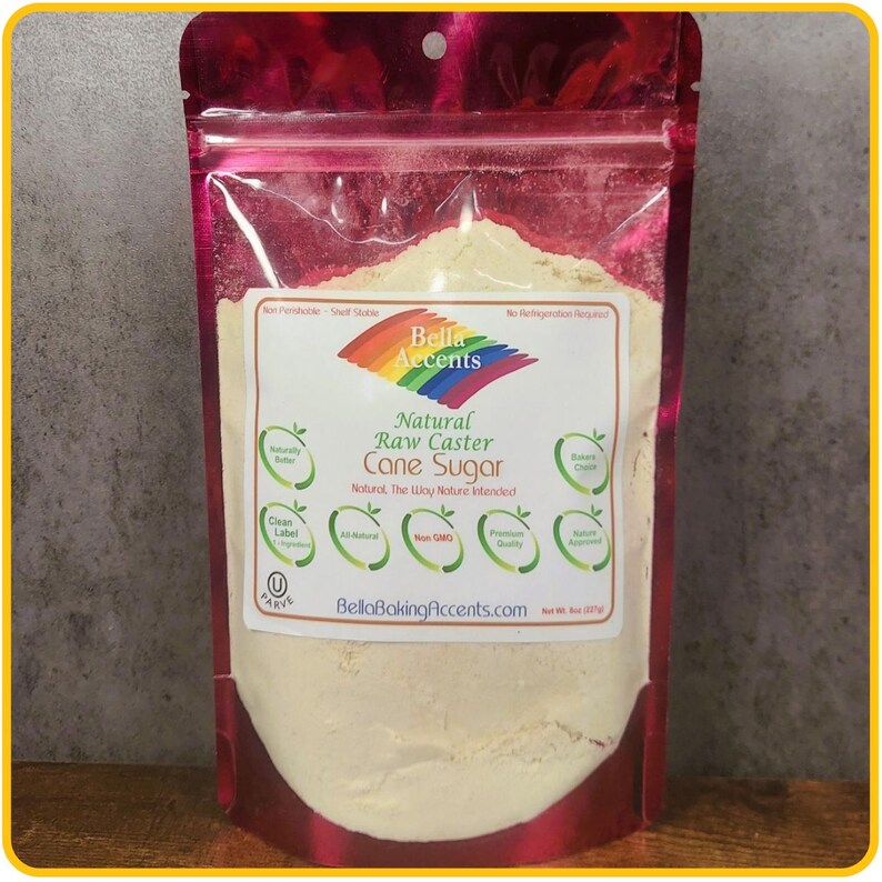 Raw Unrefined Natural Caster Sugar - Natural Turbinado Caster Sugar - Raw Sugars- Unrefined Organic Sugars