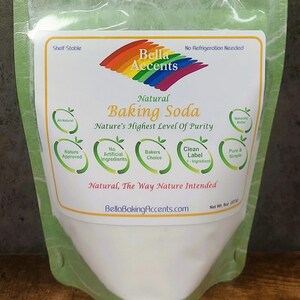 Bicarbonato de sodio puro y natural / Producto básico vegano de despensa, ingrediente de etiqueta limpia imagen 7