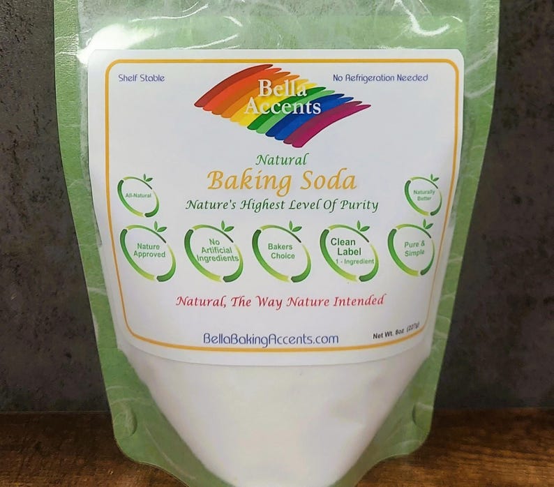 Bicarbonato de sodio puro y natural / Producto básico vegano de despensa, ingrediente de etiqueta limpia imagen 7