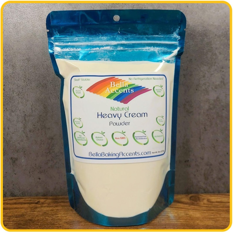 Bella Accents Organic Heavy Cream Powder Natural Organic Dairy Powders for cooking natural milk powder for baking organic coffee creamer natural creamer for tea
