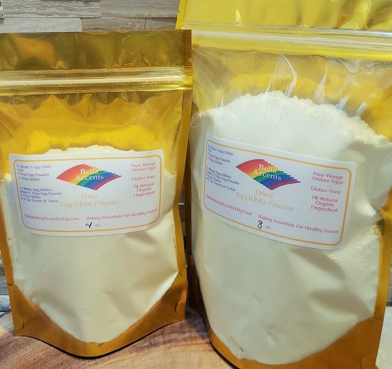 Organic Egg White Powder Allnatural Dried Egg Whites Use for Cooking, Baking, and Making