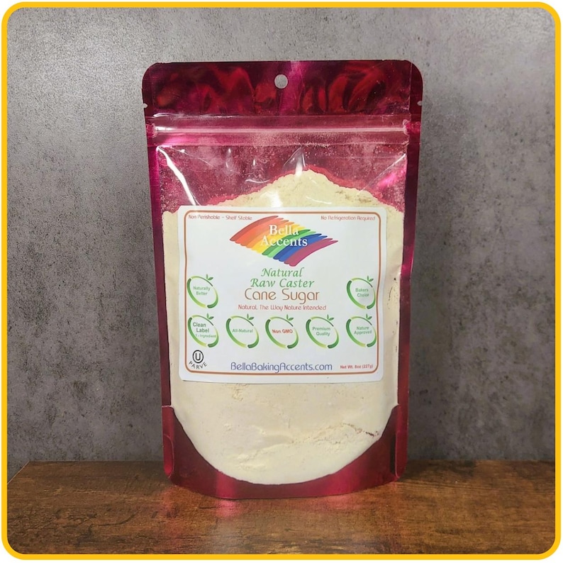Raw Unrefined Natural Caster Sugar - Natural Turbinado Caster Sugar - Raw Sugars- Unrefined Organic Sugars