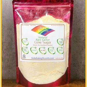 Unrefined Raw Caster Sugar - Natural Raw Caster Sugar is Unbleached, Unrefined, Untouched - Just Pure All-Natural Sugar - Vegan, Non-GMO