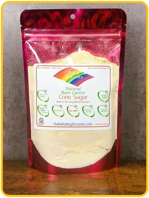 Unrefined Raw Caster Sugar: Natural Vegan Baking Sweetener