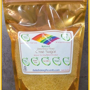 Natural Unrefined Raw Sugar Cane 16oz Package