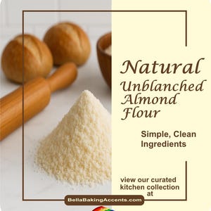 All Natural Almond Flour For Baking and Cooking - Baking Recipes, Unblanched Flour - Almond Meal - Gluten Free Diets - Gluten Free Flour