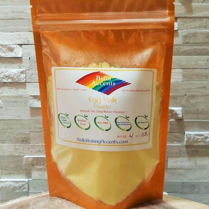 Organic Egg Yolk Powder - All-Natural Egg Yolk Powder - Free-Range Chicken Eggs - Cat Allergy Relief