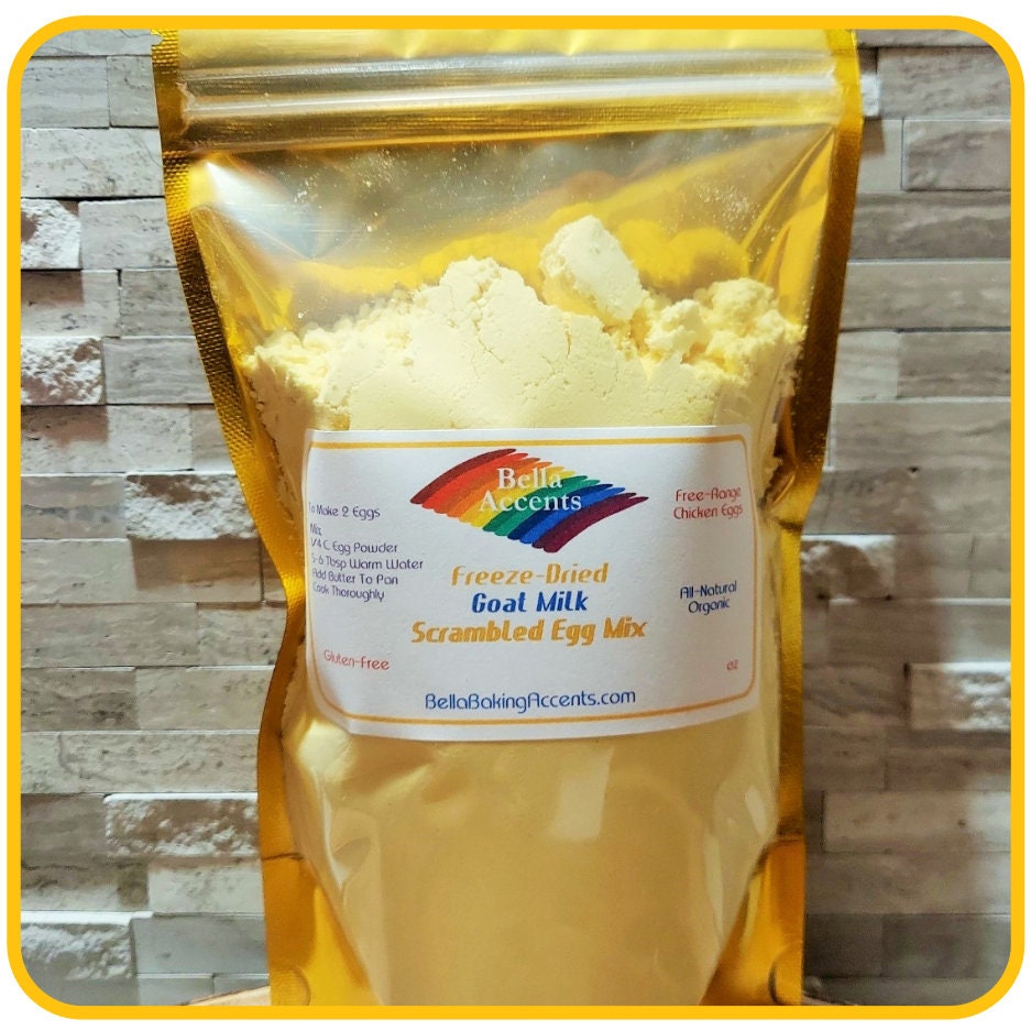 Natural Full Cream Goat Milk Scrambled Egg Mix: Creamy Scrambled Eggs