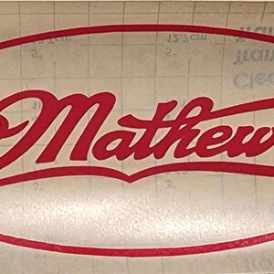 Mathews Logo Decal - Etsy
