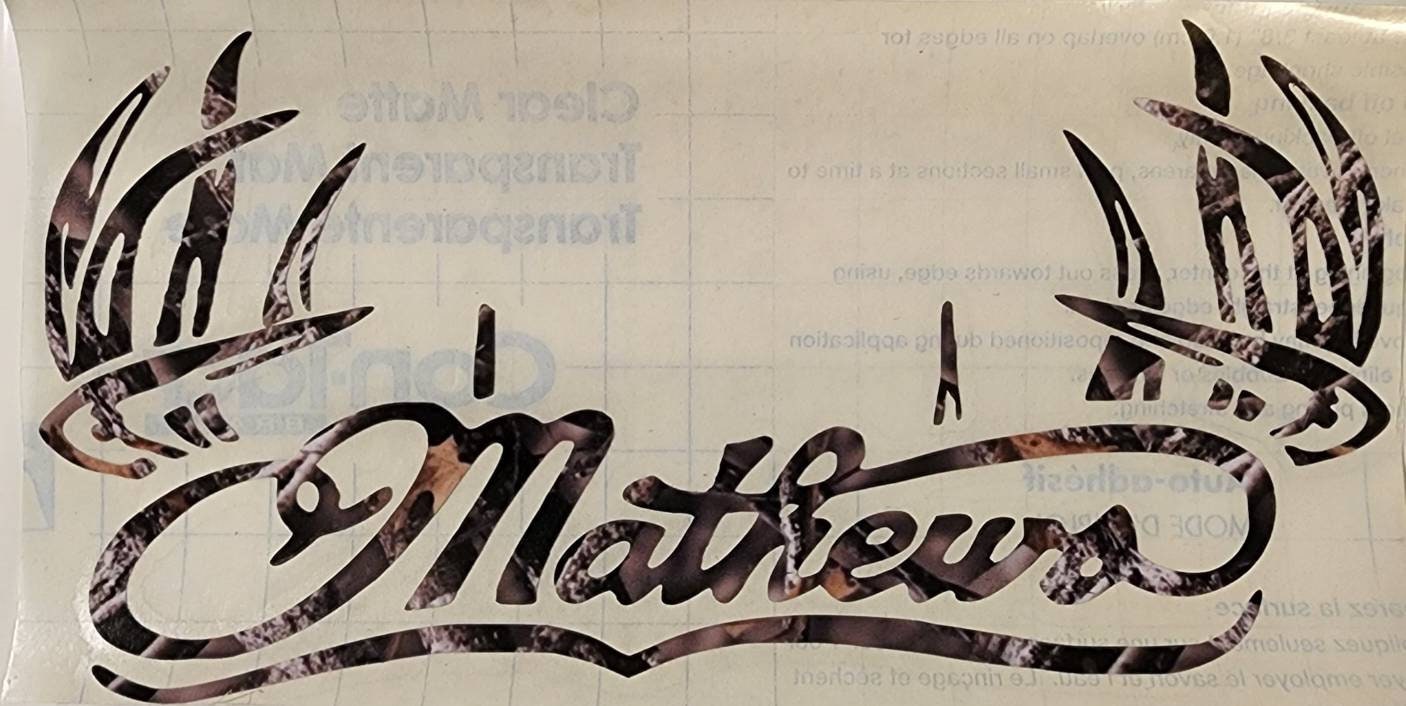 Mathews with Antlers Decal
