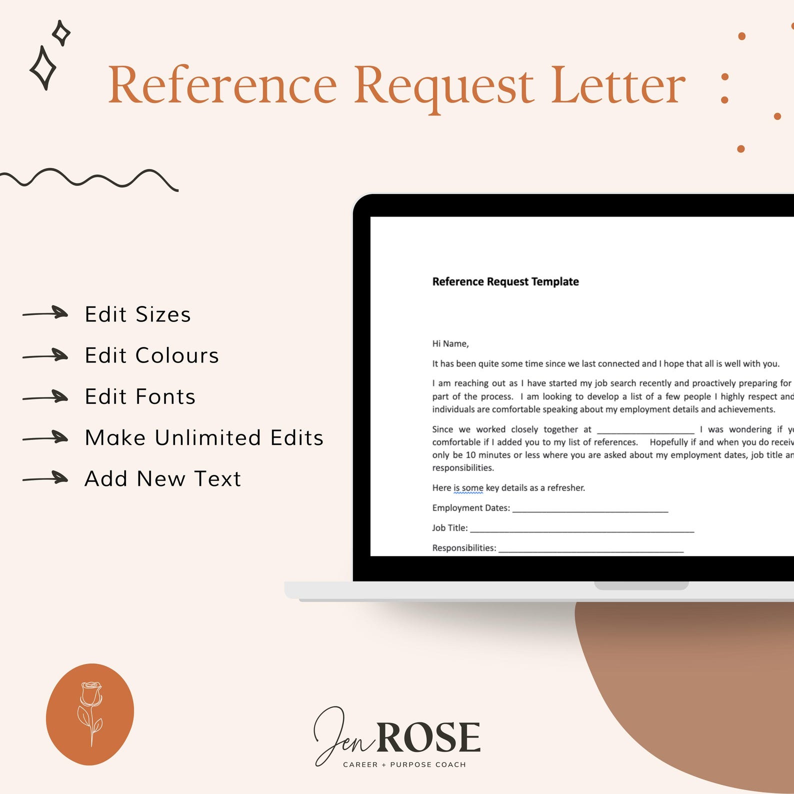 Job Reference Template | Professional Reference List | Reference ...