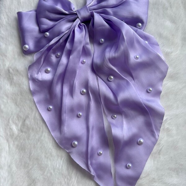 L’il Loom Elegant Hair Bow Light Purple main image 1