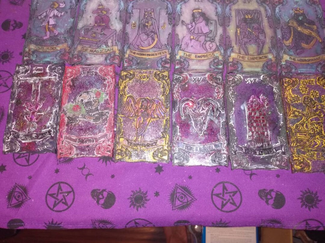 Resin Tarot Cards Etsy