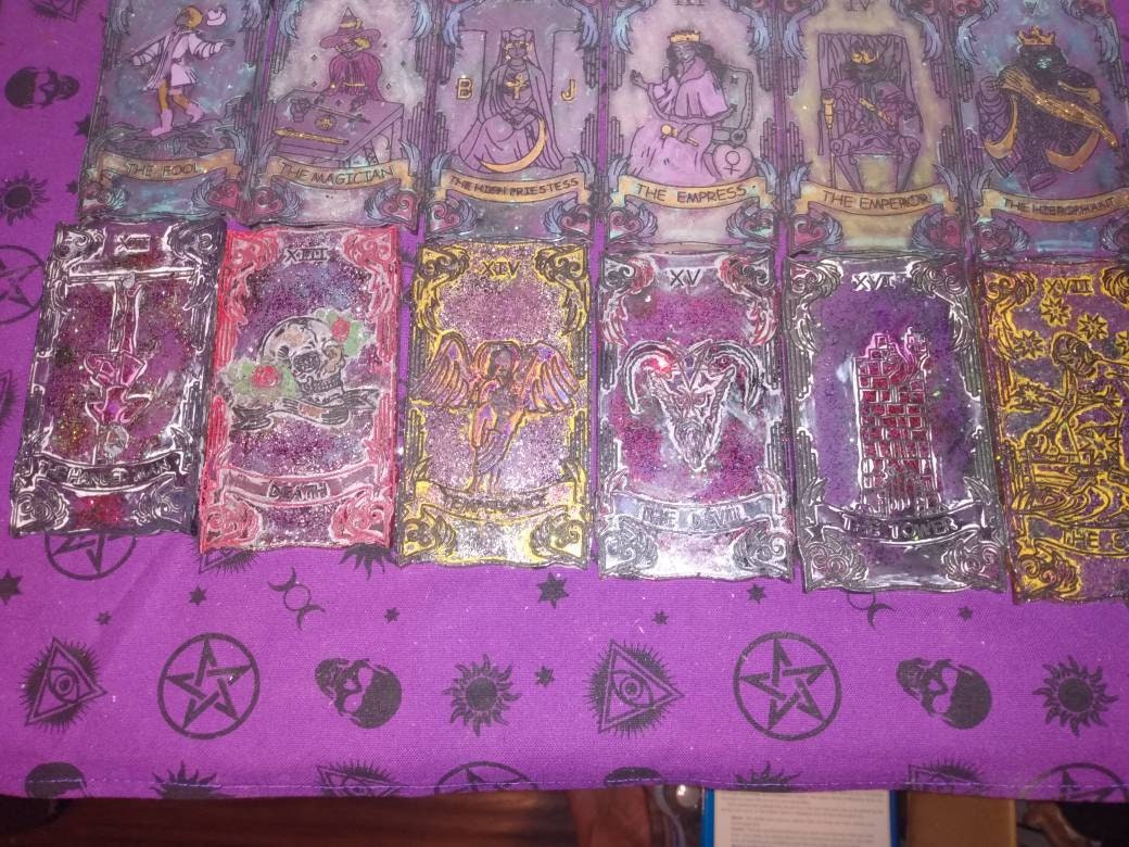 Resin Tarot Cards Etsy