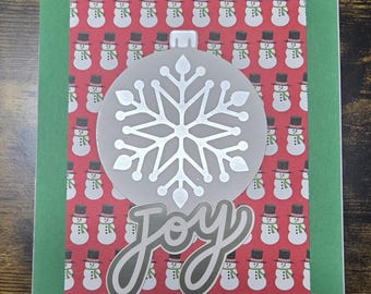Snowman "Joy" Christmas Card