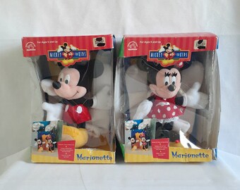 Mickey and Minnie Marionette Puppets