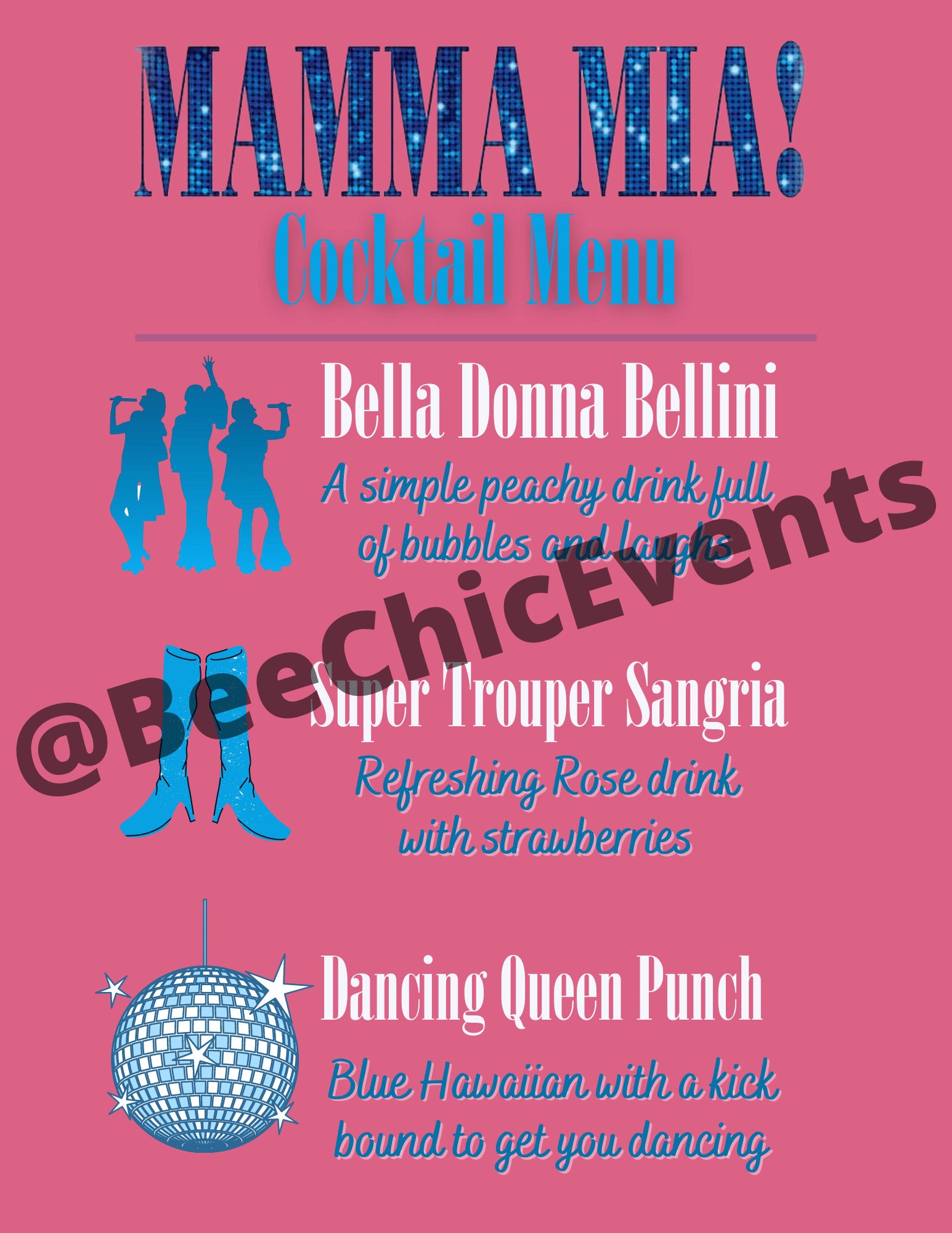 Mamma Mia Party Signs Etsy UK