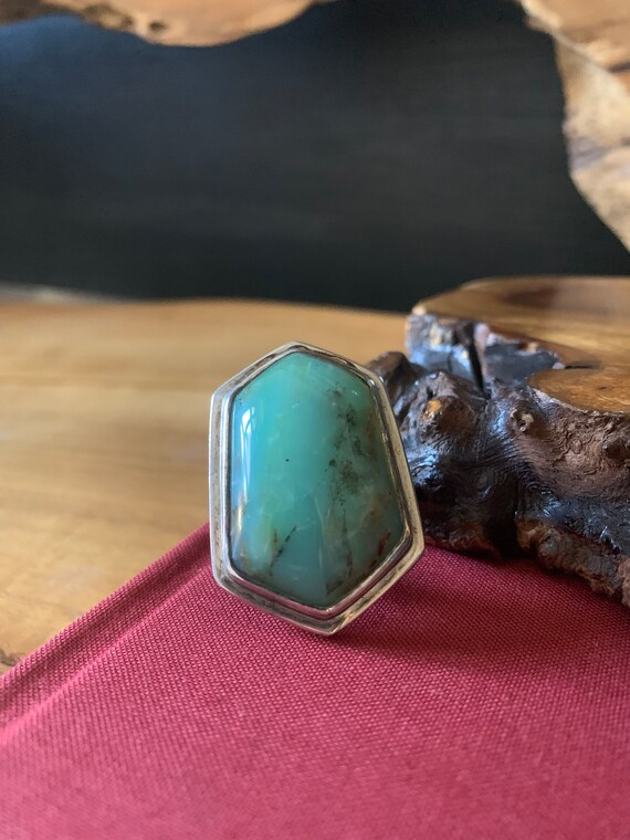 Vintage Peruvian Water Opal Statement Ring,Size 7… - image 5