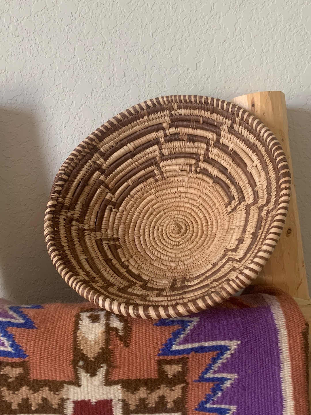 Vintage Pakistan Basket Bowl,wall Basket,decorative Basket,ethnic