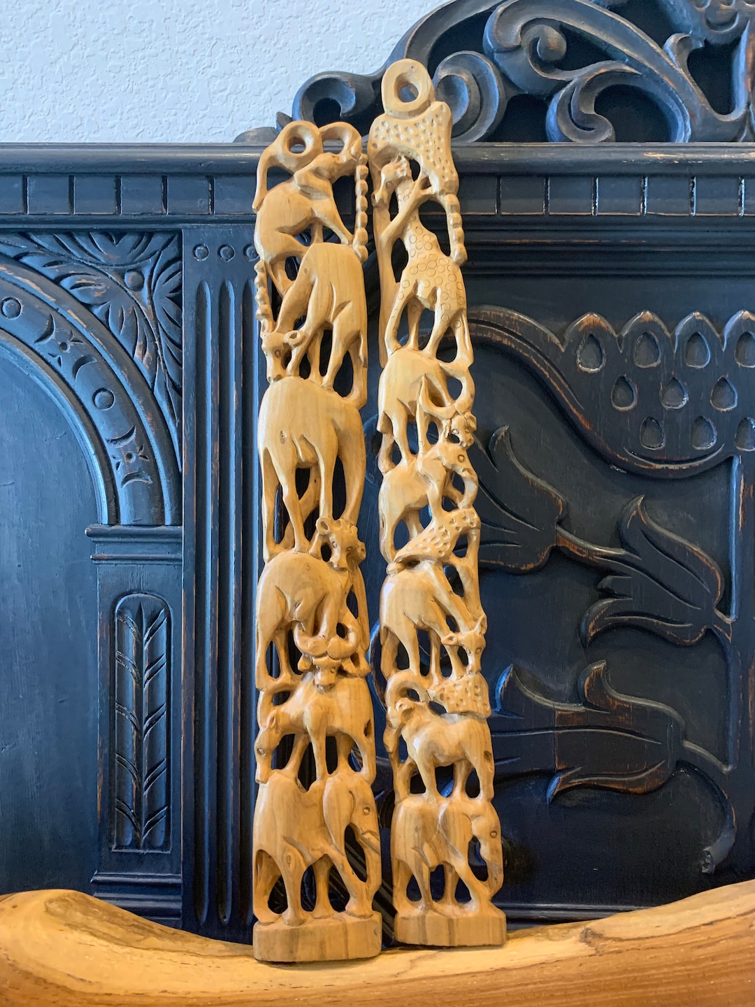 Wood Carved Wall Hangings Animal Handcarved African Animal Wood Panels