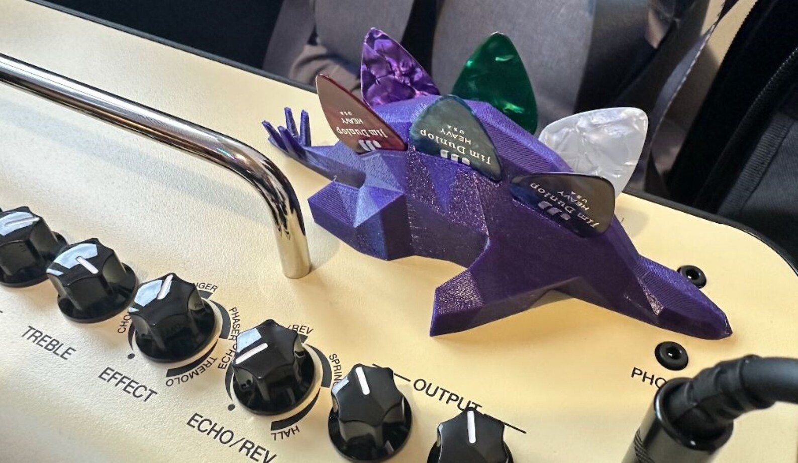 New Custom Stegosaurus Guitar Pick Holder up to 6 Guitar Etsy