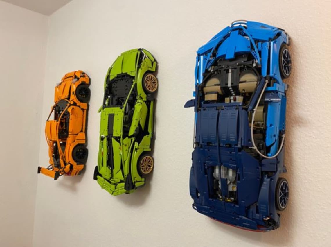 Custom 3D Lego Technic Supercarseries Wall Mounts Porsche Etsy