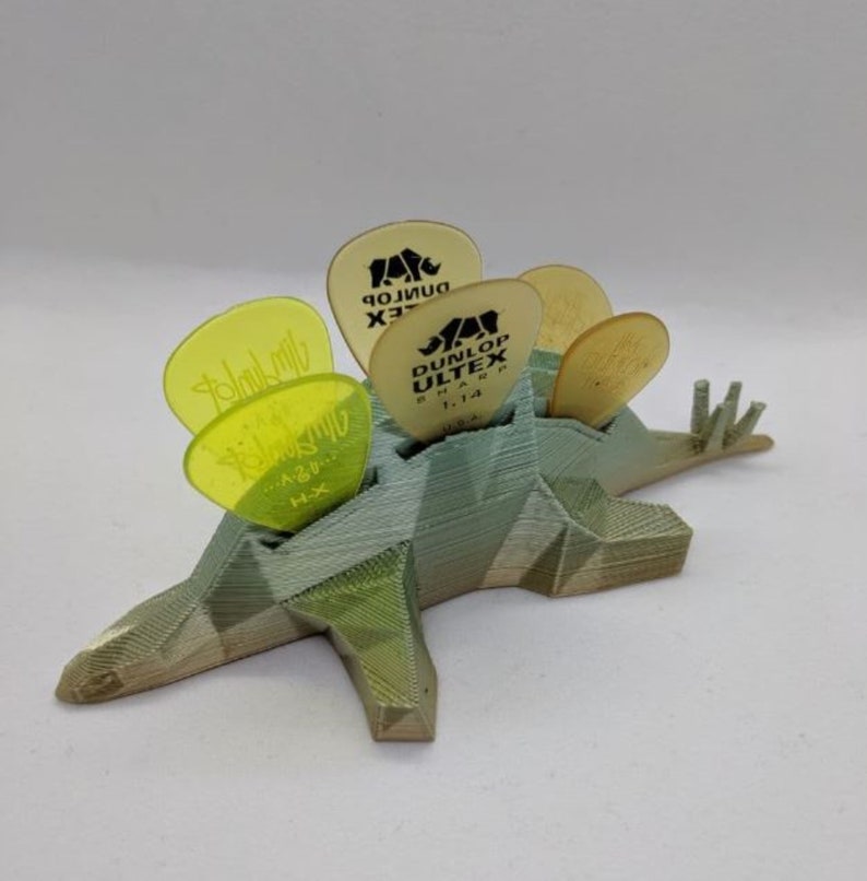 New Custom Stegosaurus Guitar Pick Holder up to 6 Guitar Etsy
