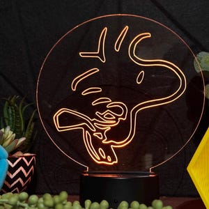 Woodstock Acrylic LED Night Light, Desk Lamp